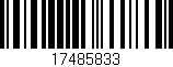 Código de barras (EAN, GTIN, SKU, ISBN): '17485833'