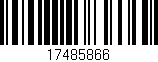 Código de barras (EAN, GTIN, SKU, ISBN): '17485866'
