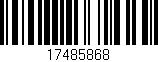 Código de barras (EAN, GTIN, SKU, ISBN): '17485868'