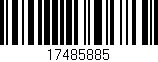 Código de barras (EAN, GTIN, SKU, ISBN): '17485885'