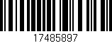 Código de barras (EAN, GTIN, SKU, ISBN): '17485897'