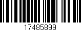 Código de barras (EAN, GTIN, SKU, ISBN): '17485899'