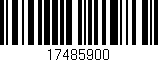 Código de barras (EAN, GTIN, SKU, ISBN): '17485900'
