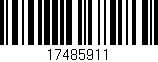 Código de barras (EAN, GTIN, SKU, ISBN): '17485911'