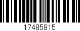 Código de barras (EAN, GTIN, SKU, ISBN): '17485915'