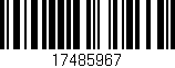 Código de barras (EAN, GTIN, SKU, ISBN): '17485967'
