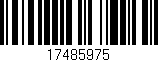 Código de barras (EAN, GTIN, SKU, ISBN): '17485975'