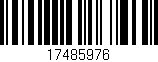 Código de barras (EAN, GTIN, SKU, ISBN): '17485976'