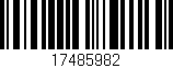 Código de barras (EAN, GTIN, SKU, ISBN): '17485982'
