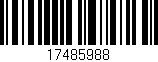Código de barras (EAN, GTIN, SKU, ISBN): '17485988'