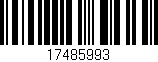 Código de barras (EAN, GTIN, SKU, ISBN): '17485993'