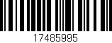 Código de barras (EAN, GTIN, SKU, ISBN): '17485995'