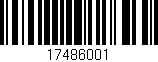 Código de barras (EAN, GTIN, SKU, ISBN): '17486001'