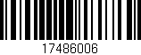 Código de barras (EAN, GTIN, SKU, ISBN): '17486006'