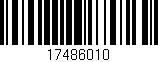 Código de barras (EAN, GTIN, SKU, ISBN): '17486010'