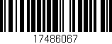 Código de barras (EAN, GTIN, SKU, ISBN): '17486067'