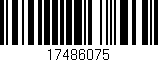 Código de barras (EAN, GTIN, SKU, ISBN): '17486075'