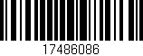 Código de barras (EAN, GTIN, SKU, ISBN): '17486086'
