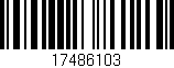 Código de barras (EAN, GTIN, SKU, ISBN): '17486103'