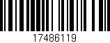 Código de barras (EAN, GTIN, SKU, ISBN): '17486119'