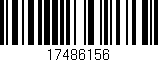 Código de barras (EAN, GTIN, SKU, ISBN): '17486156'
