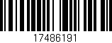 Código de barras (EAN, GTIN, SKU, ISBN): '17486191'