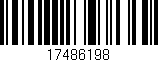 Código de barras (EAN, GTIN, SKU, ISBN): '17486198'