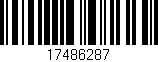 Código de barras (EAN, GTIN, SKU, ISBN): '17486287'
