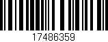 Código de barras (EAN, GTIN, SKU, ISBN): '17486359'