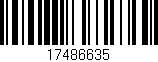 Código de barras (EAN, GTIN, SKU, ISBN): '17486635'