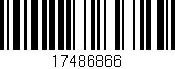 Código de barras (EAN, GTIN, SKU, ISBN): '17486866'