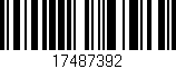 Código de barras (EAN, GTIN, SKU, ISBN): '17487392'