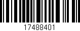 Código de barras (EAN, GTIN, SKU, ISBN): '17488401'