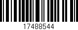 Código de barras (EAN, GTIN, SKU, ISBN): '17488544'
