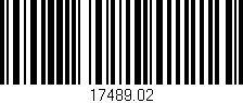 Código de barras (EAN, GTIN, SKU, ISBN): '17489.02'