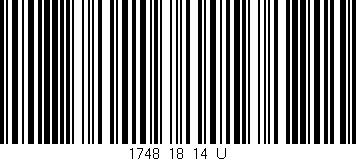 Código de barras (EAN, GTIN, SKU, ISBN): '1748_18_14_U'