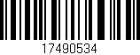 Código de barras (EAN, GTIN, SKU, ISBN): '17490534'