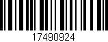 Código de barras (EAN, GTIN, SKU, ISBN): '17490924'