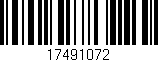 Código de barras (EAN, GTIN, SKU, ISBN): '17491072'