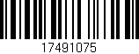 Código de barras (EAN, GTIN, SKU, ISBN): '17491075'