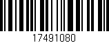 Código de barras (EAN, GTIN, SKU, ISBN): '17491080'
