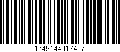 Código de barras (EAN, GTIN, SKU, ISBN): '1749144017497'