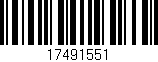 Código de barras (EAN, GTIN, SKU, ISBN): '17491551'