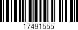 Código de barras (EAN, GTIN, SKU, ISBN): '17491555'