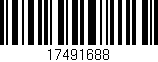 Código de barras (EAN, GTIN, SKU, ISBN): '17491688'