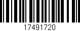 Código de barras (EAN, GTIN, SKU, ISBN): '17491720'