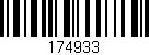 Código de barras (EAN, GTIN, SKU, ISBN): '174933'