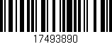 Código de barras (EAN, GTIN, SKU, ISBN): '17493890'