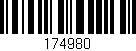 Código de barras (EAN, GTIN, SKU, ISBN): '174980'
