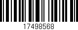 Código de barras (EAN, GTIN, SKU, ISBN): '17498568'